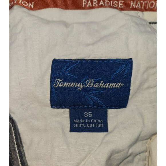 Tommy Bahama Mens Striped Cotton Shorts 35 - Picture 3 of 7